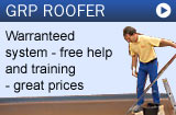 Fibreglass roofing materials and warranty for GRP Roofing Contractor 